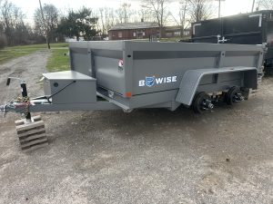 Bwise 6ft x 10ft dump trailer, 10K gvwr ,Black, stock#0910