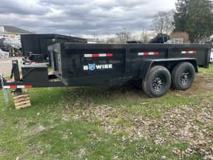 Bwise 7ft x 14ft dump trailer, 14K gvwr