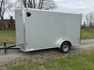 American Hauler Arrow Deluxe 6 ft x 12 ft enclosed trailer, ramp rear door