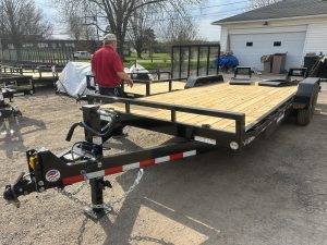 Sure Trac 7ft x 20 ft Equipment Trailer , 14K gvwr ,ET8220-BP-140