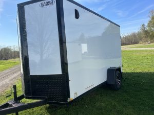 Cargo Express 6 ft x 12 Enclosed EX-DLX Series , White Composite  .080exterior .#5998