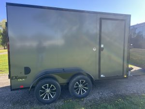 Cargo Express 6 ft x 12 Enclosed , tandem axle, CHARCOAL/black .080 composite  #5992