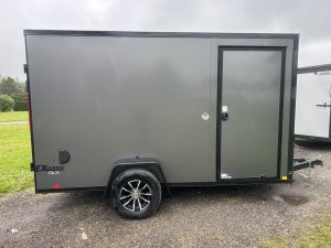 Cargo Express 6 ft x 12 Enclosed EX-DLX Series ,CHARCOAL/BLACK Composite  .080exterior .#5996