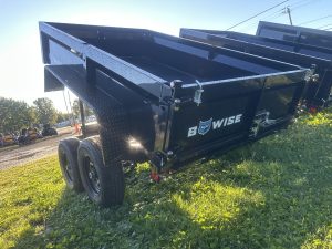 Bwise 6ft x 10ft dump trailer, 10K gvwr ,Black, stock#0910