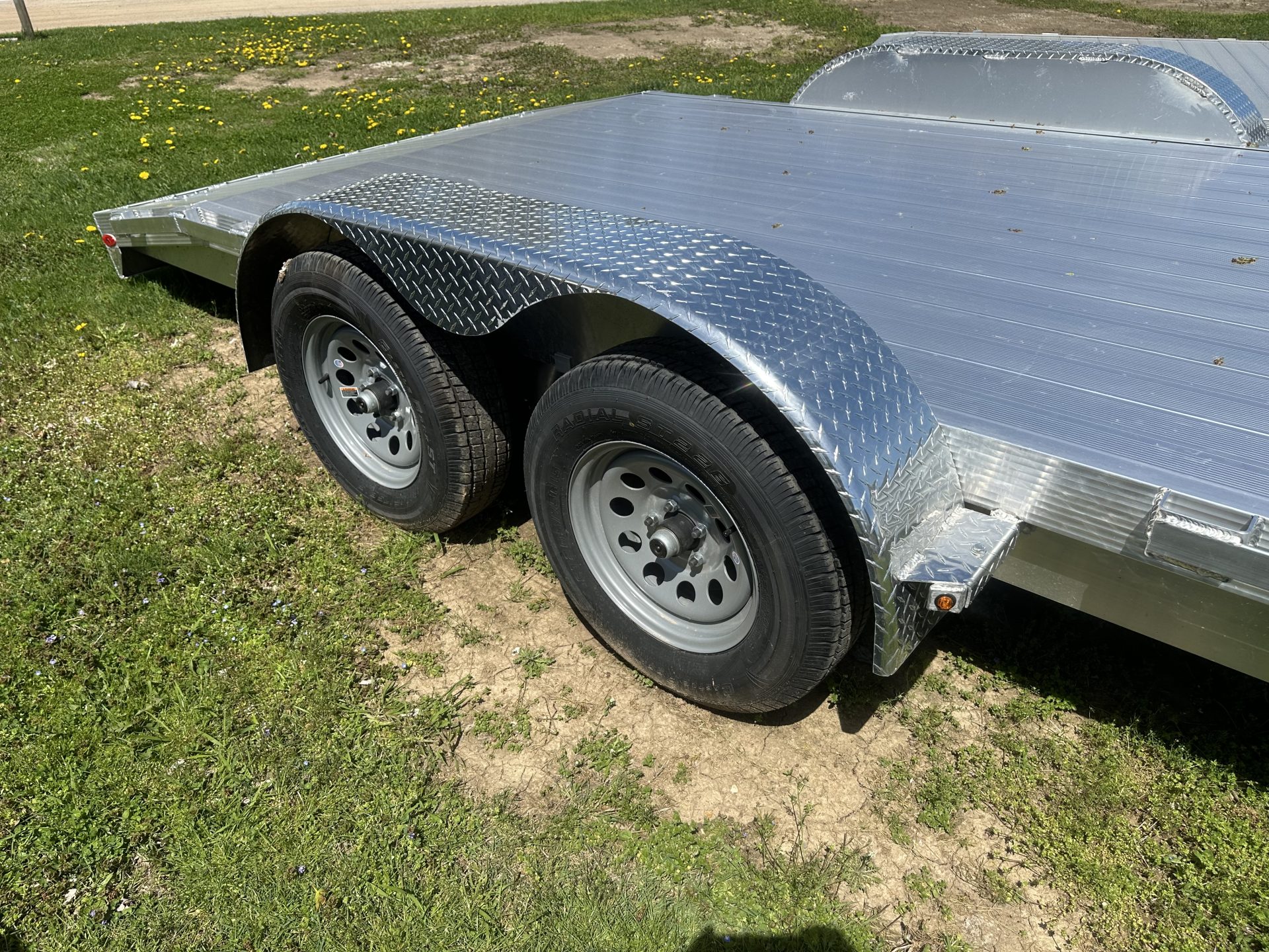 Legend 7ft x18ft aluminum car hauler 7x18ochta35 #4486